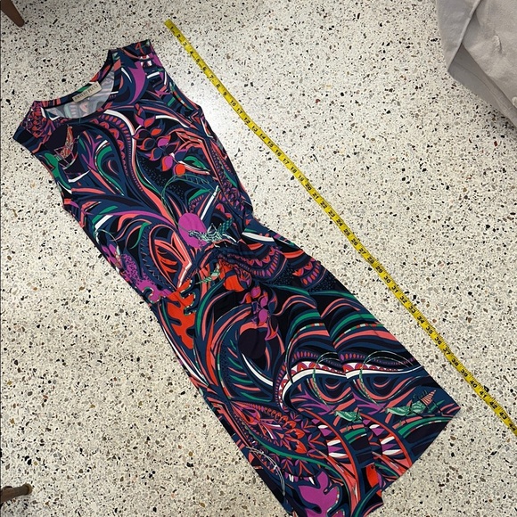Emilio Pucci multicolor grasshopper dress stretch US 4 - Picture 4 of 10